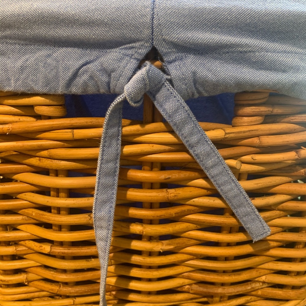 Pottery barn kids chambray basket liner